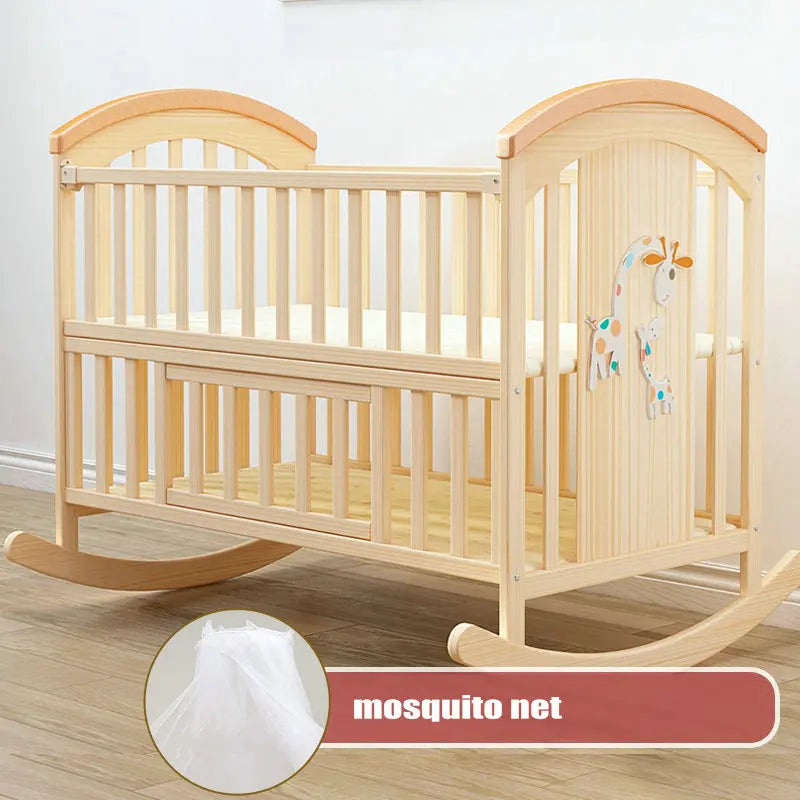 Berceau à Bascule CPull en Bois Naturel