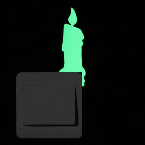 Sticker Interrupteur Phosphorescent Chat & Lune