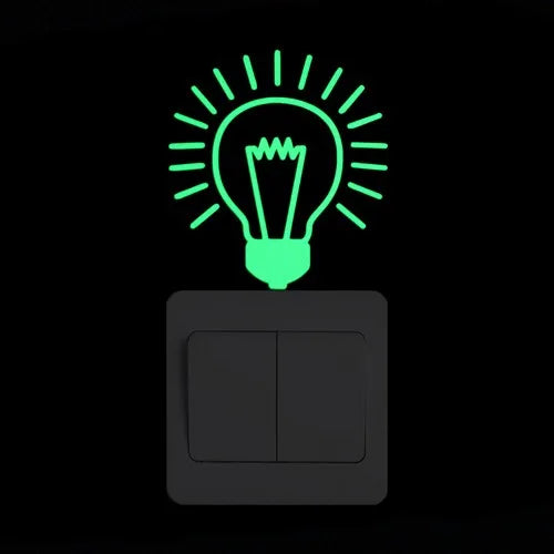 Sticker Interrupteur Phosphorescent Chat & Lune