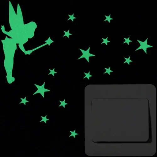 Sticker Interrupteur Phosphorescent Chat & Lune
