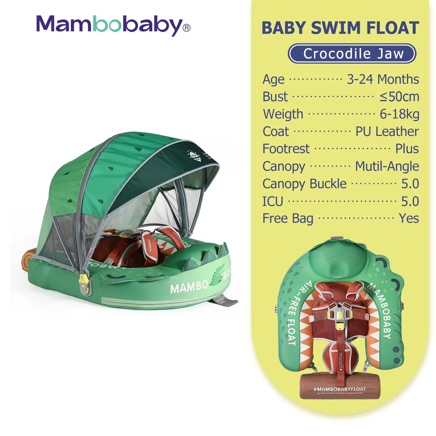 Flotteur Bébé Mambobaby Non-Gonflable