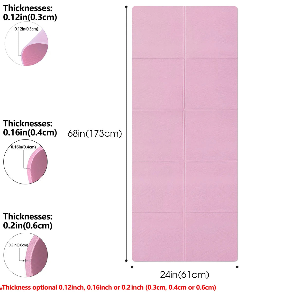 Tapis de Yoga & Pilates 3/4/6mm