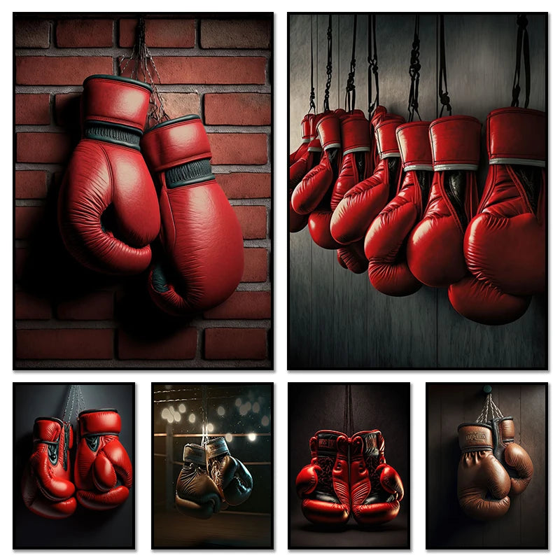 Affiche de Gants de Boxe Classiques