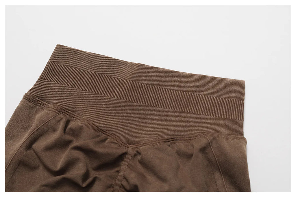 Legging Yoga Sans Couture Côtelé
