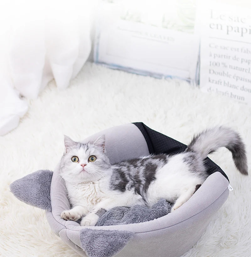 Lit Nid "Sommeil Profond" 2-en-1 pour Chat et Petit Chien