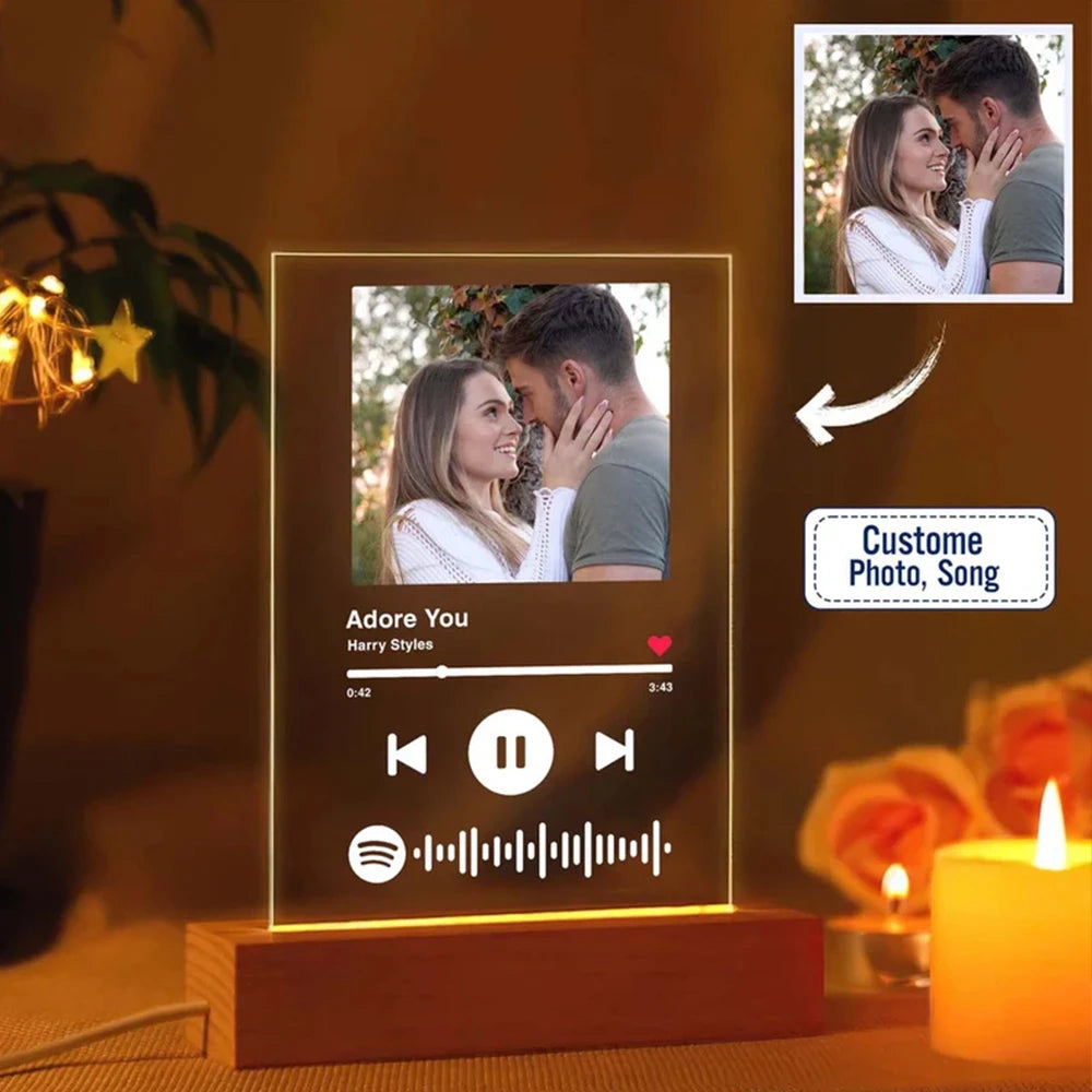 Lampe Photo 3D Personnalisée Style Instagram