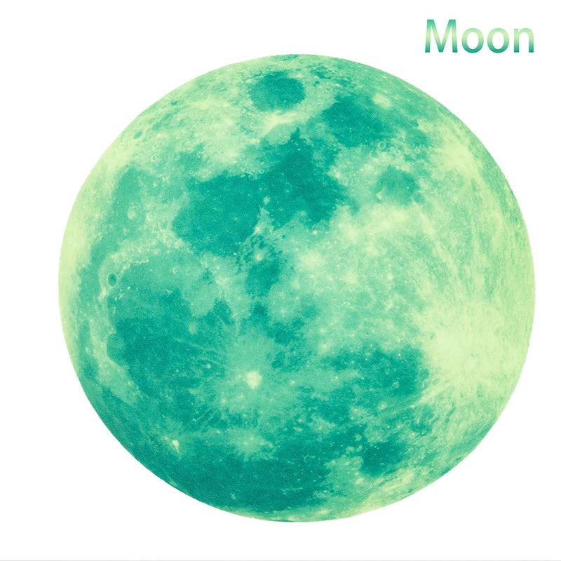 Set de 127 Autocollants Muraux Lumineux Étoiles et Lune