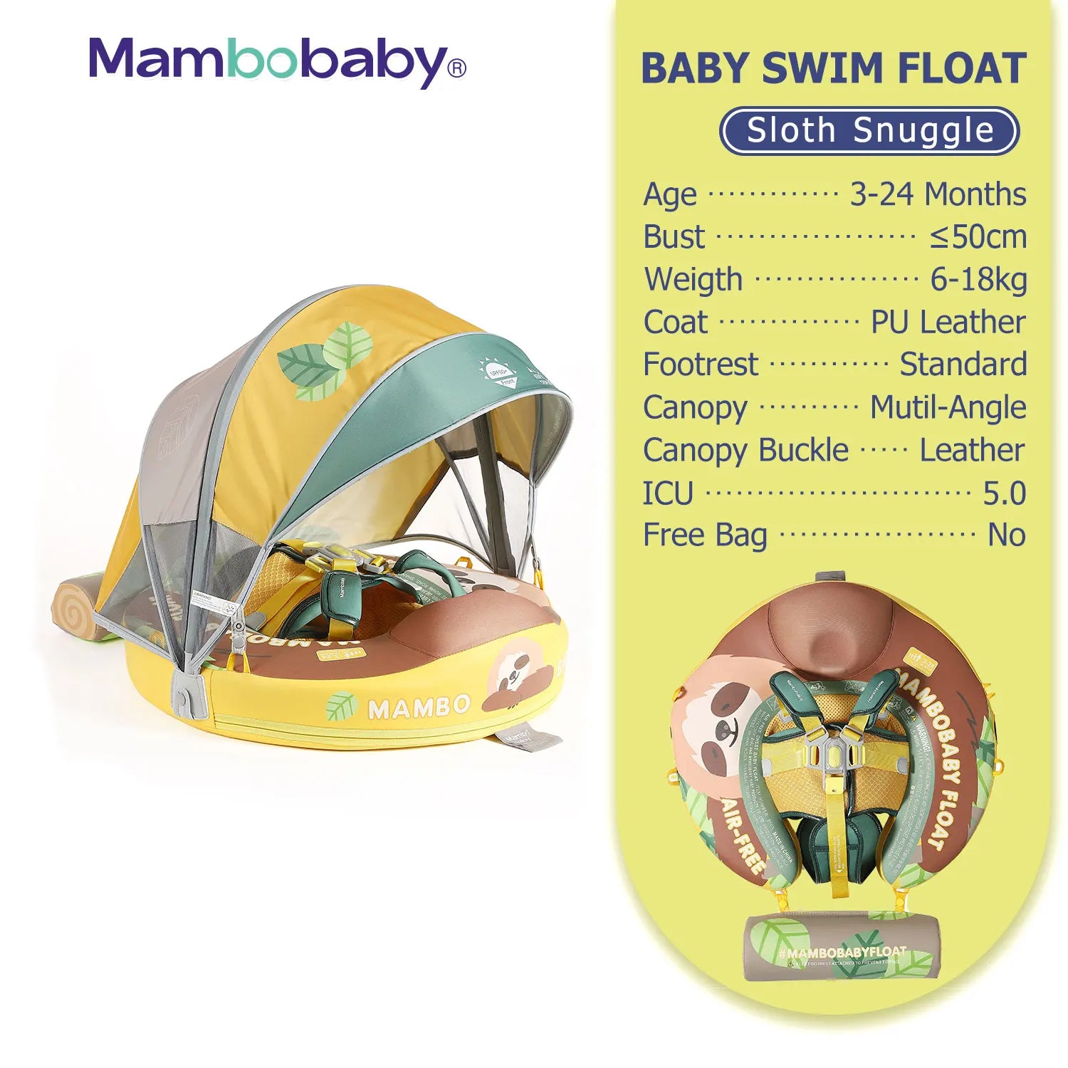 Flotteur Bébé Mambobaby Non-Gonflable