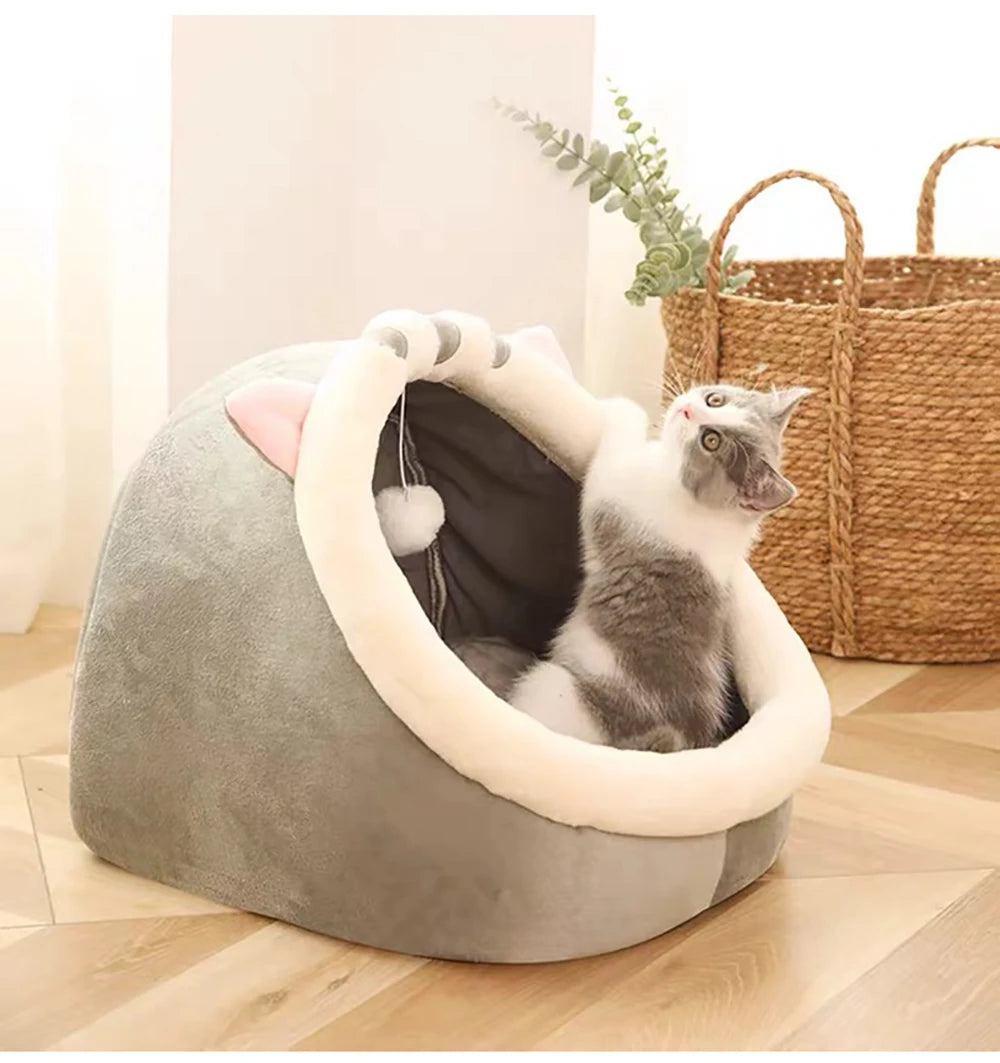 Lit Grotte "Cartoon" pour Chat et Petit Chien
