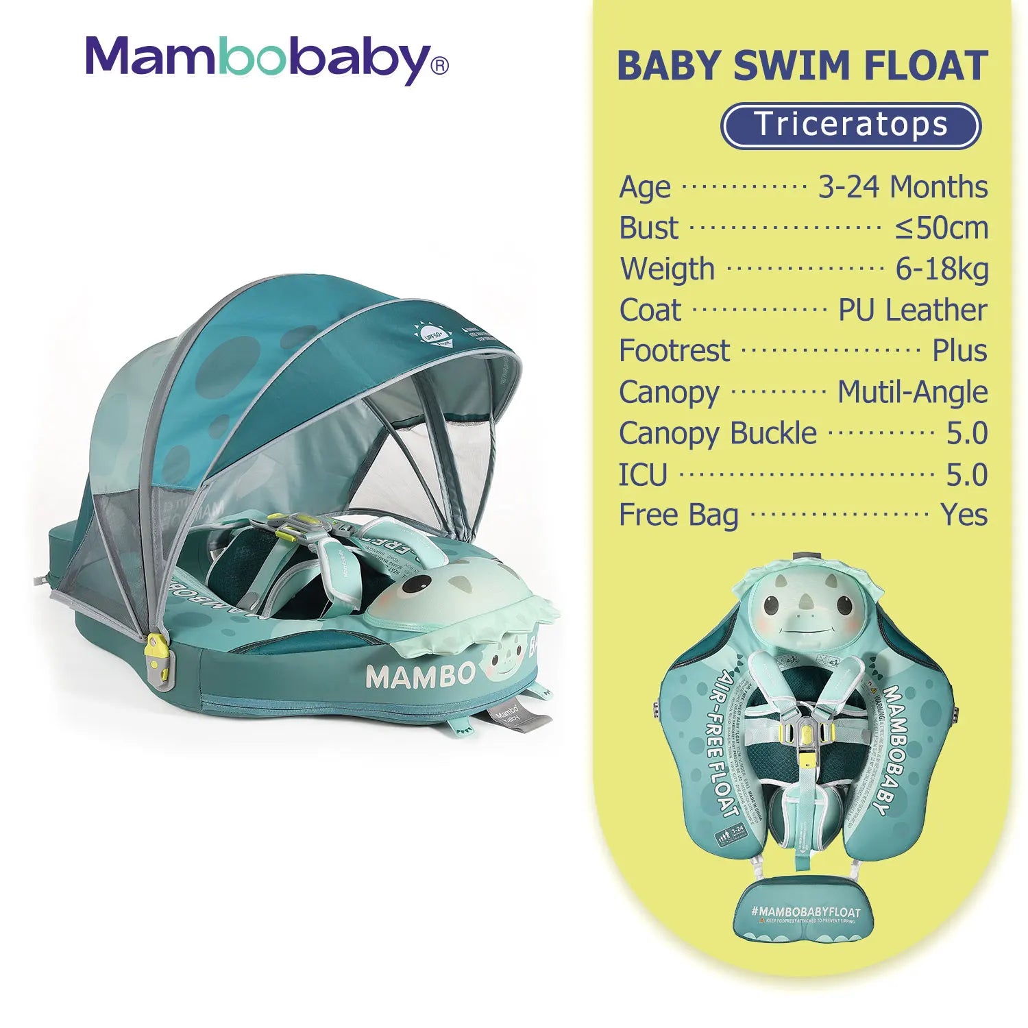 Flotteur Bébé Mambobaby Non-Gonflable