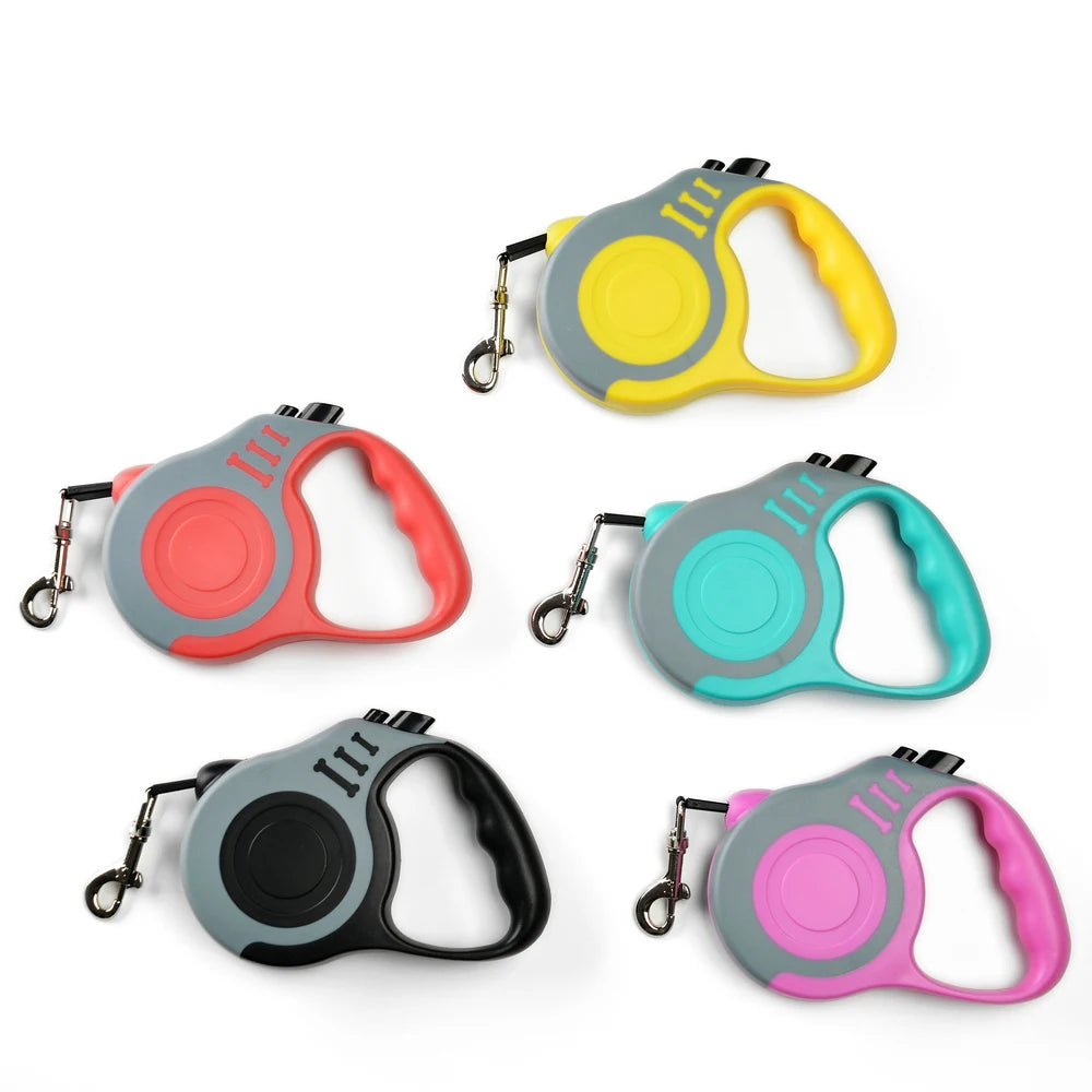 Laisse Rétractable Automatique pour Chien & Chat (3m / 5m)