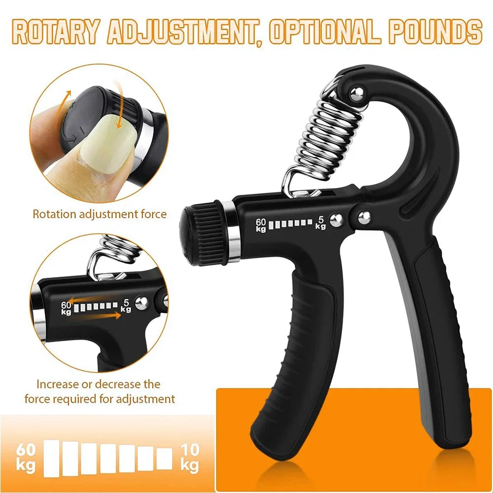 Renforceur de Poignée Réglable 5-60kg avec Compteur