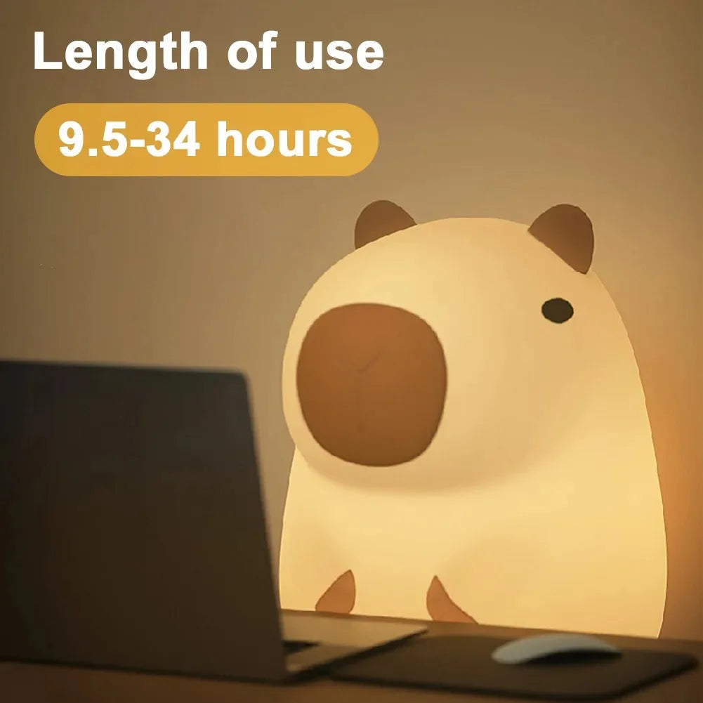 Veilleuse Capybara Mignonne en Silicone