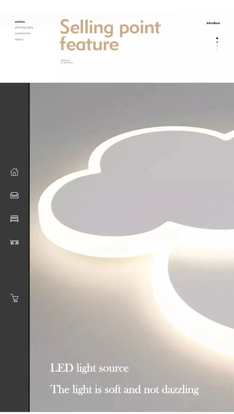 Plafonnier LED Design Nuage