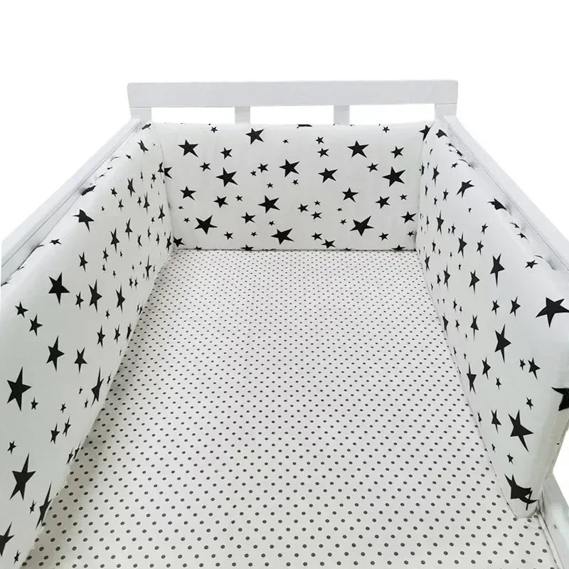 Tour de Lit Bébé Nordique 200x30 cm – Protection & Confort