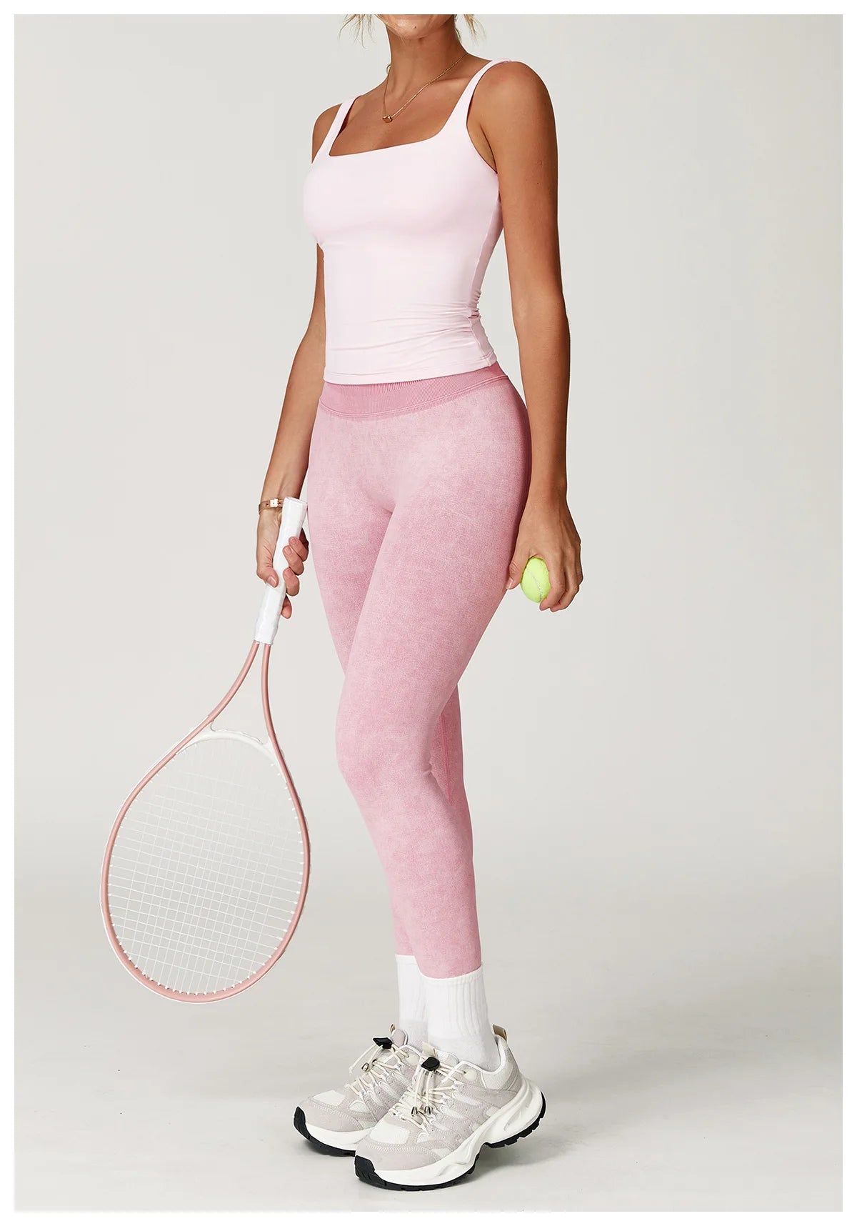 Legging Yoga Sans Couture Côtelé