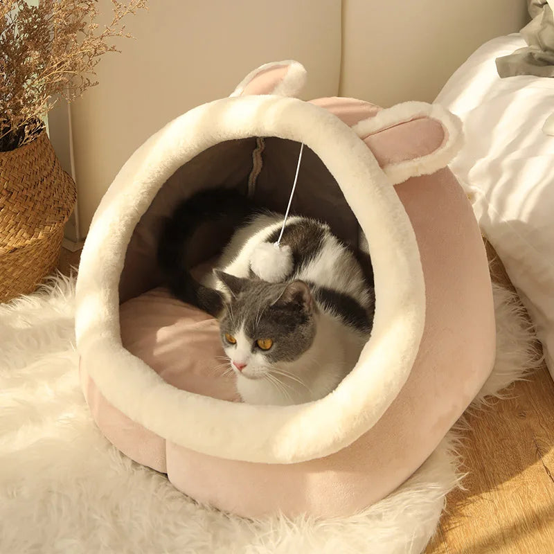 Lit Grotte "Cartoon" pour Chat et Petit Chien