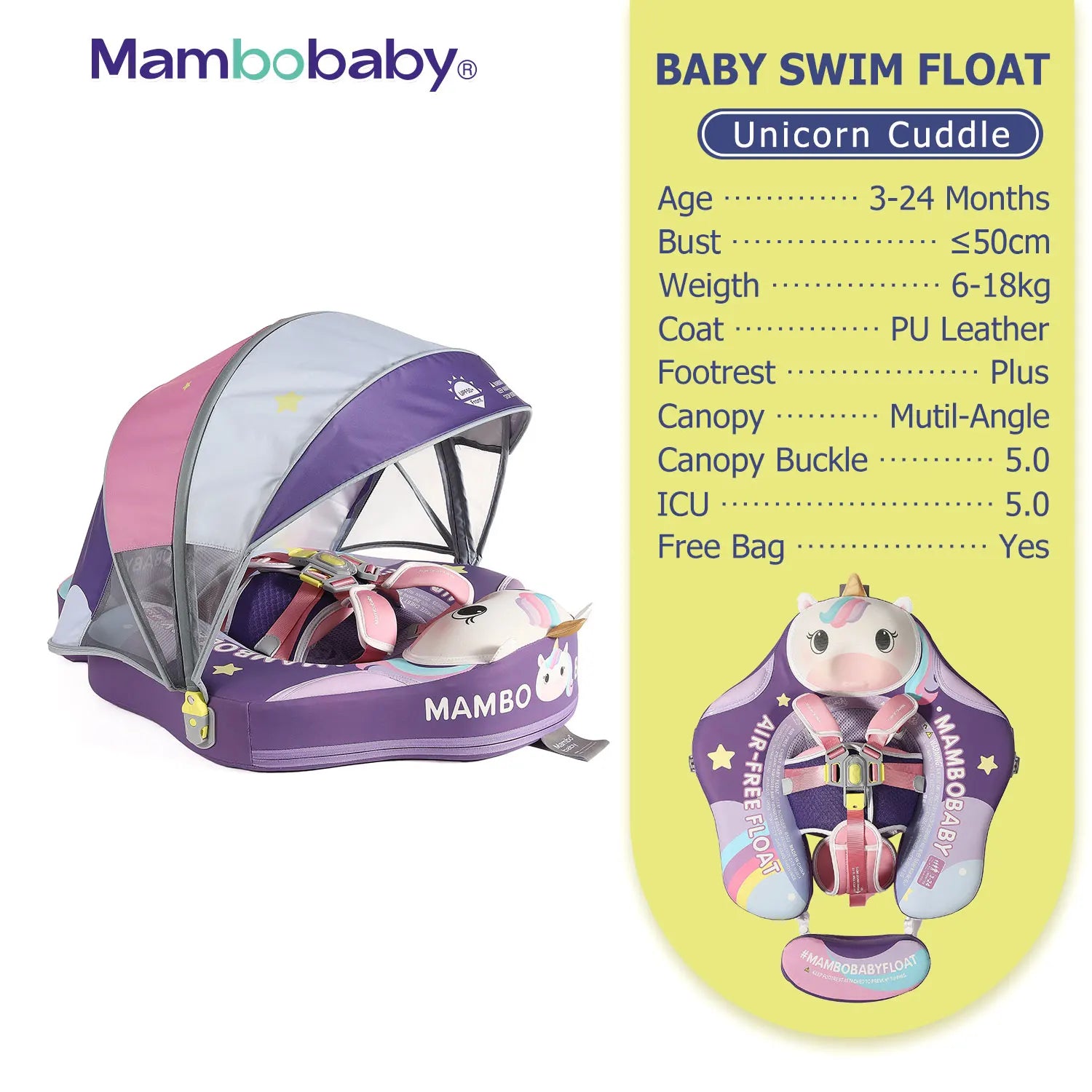 Flotteur Bébé Mambobaby Non-Gonflable