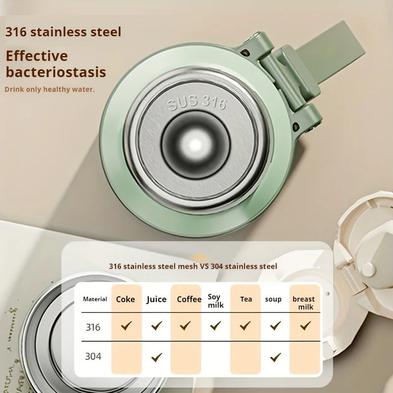 Bouteille d'Eau Thermique 600 ml en Acier Inoxydable