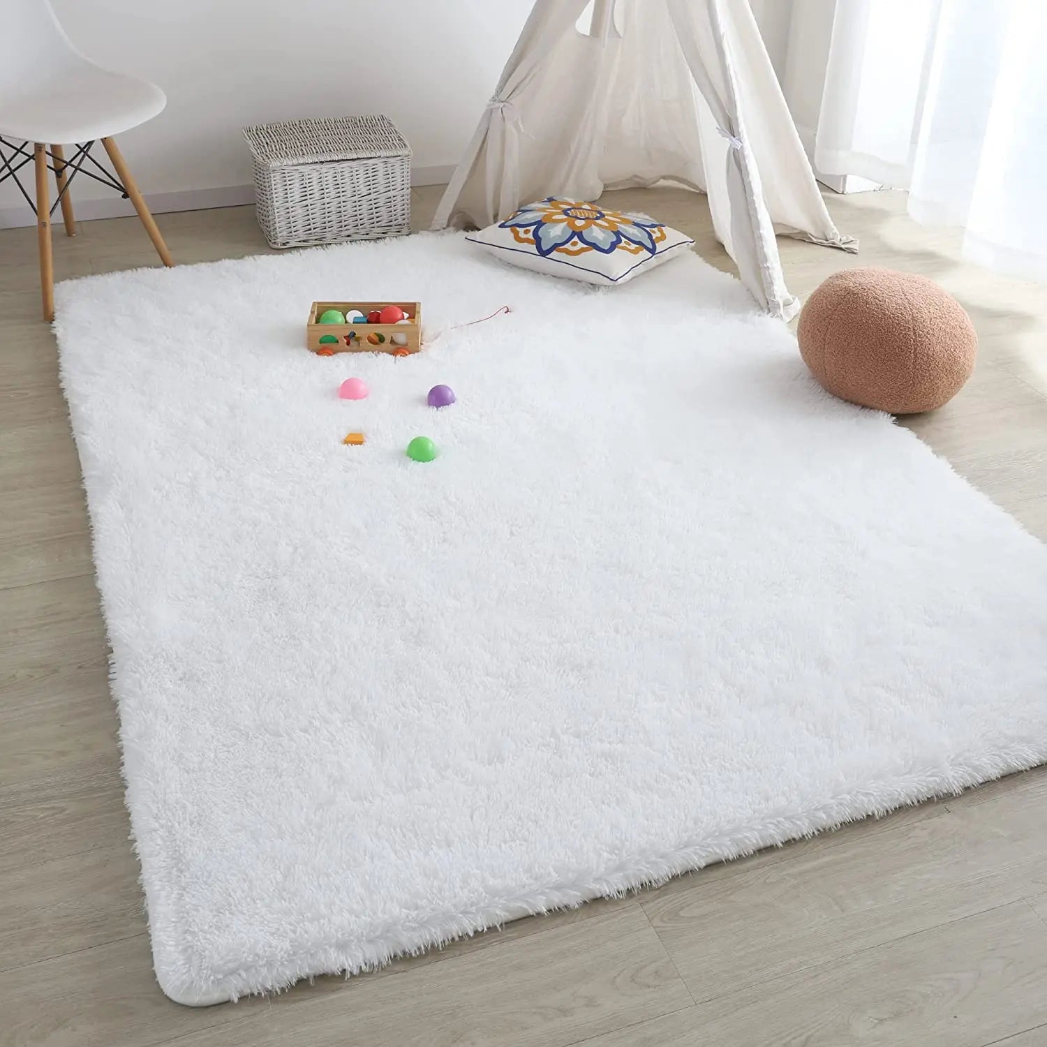 Tapis en Peluche Ultra-Doux et Moelleux