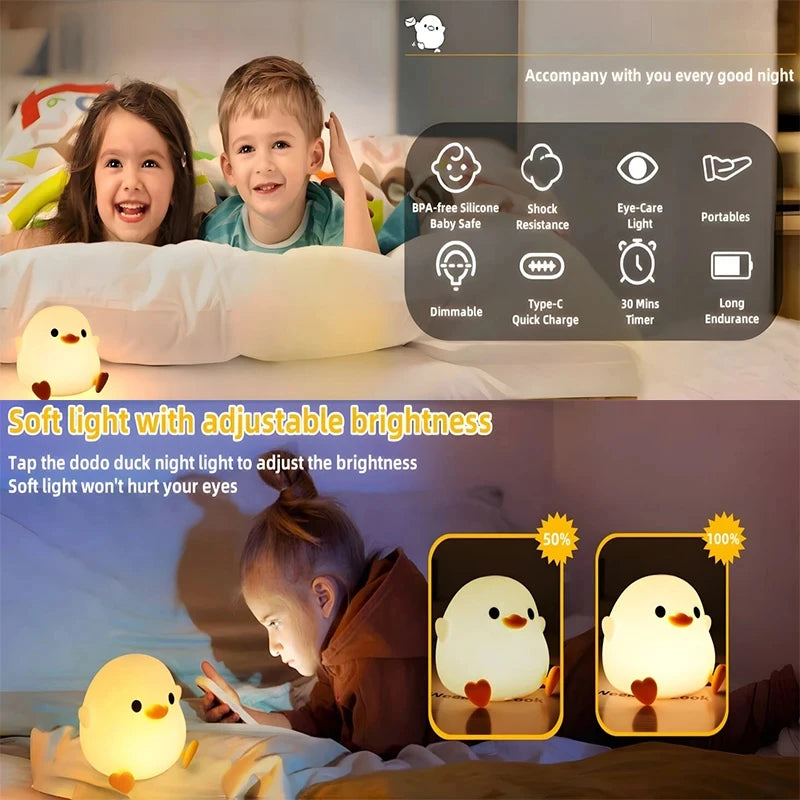 Veilleuse Canard DoDo en Silicone