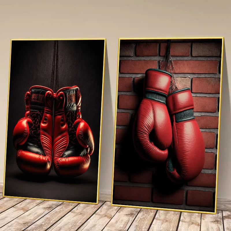 Affiche de Gants de Boxe Classiques
