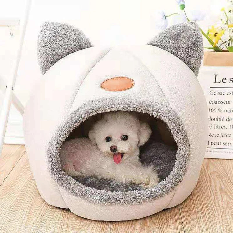 Lit Nid "Sommeil Profond" 2-en-1 pour Chat et Petit Chien
