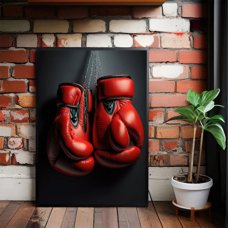 Affiche de Gants de Boxe Classiques