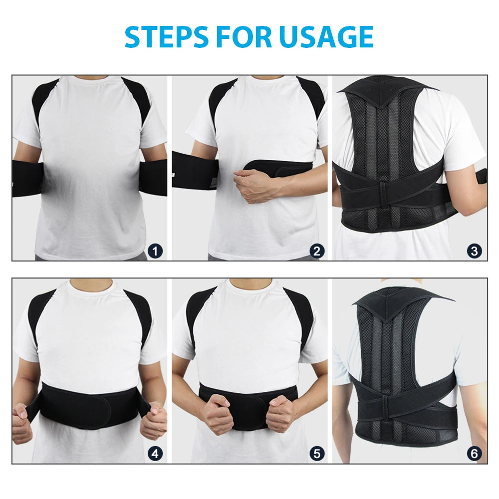 Attelle Dorsale et Ceinture Lombaire Réglable