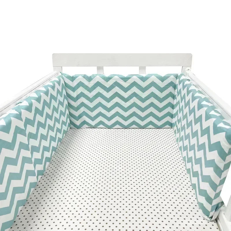 Tour de Lit Bébé Nordique 200x30 cm – Protection & Confort