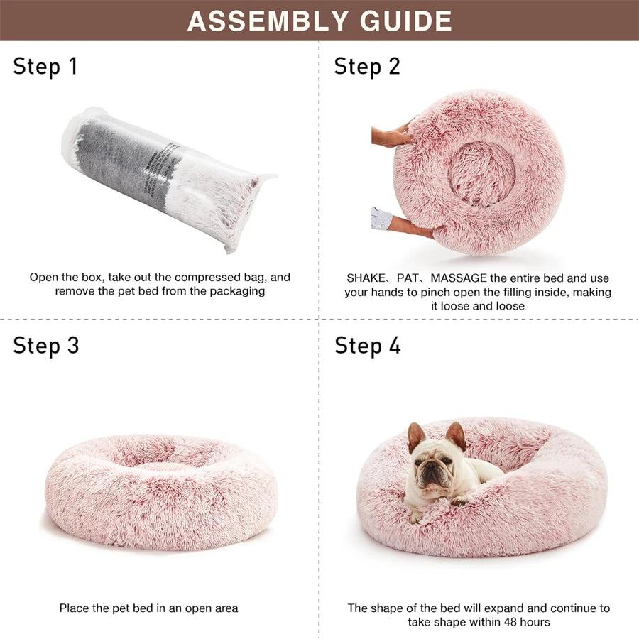 Lit "Beignet" Apaisant pour Chien et Chat