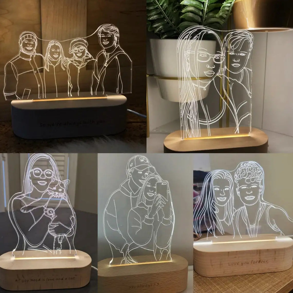 Lampe Photo 3D Personnalisée