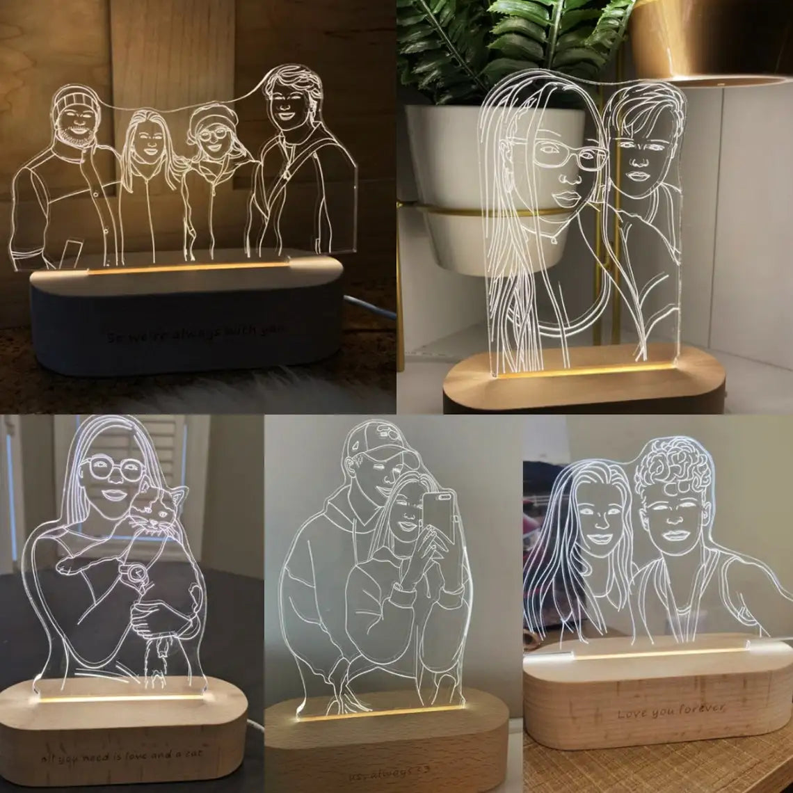 Lampe Photo 3D Personnalisée
