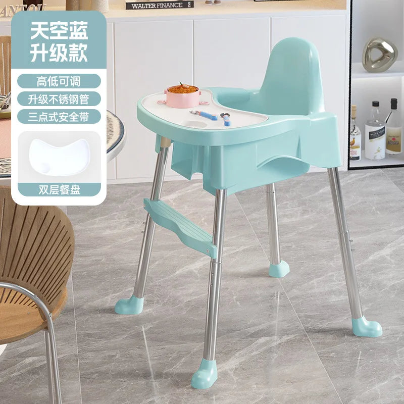 Chaise Haute Bébé en Métal