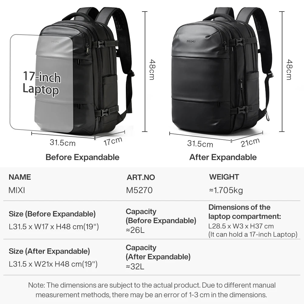 Sac à Dos de Voyage Mixi 19"
