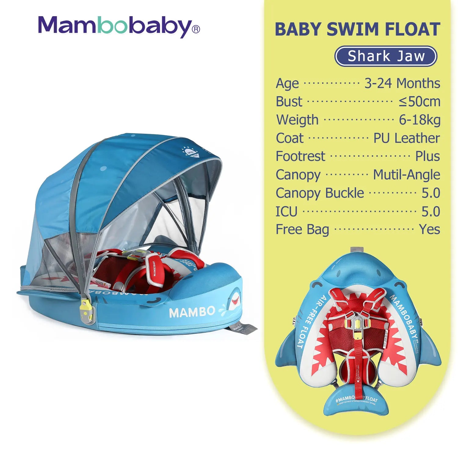 Flotteur Bébé Mambobaby Non-Gonflable