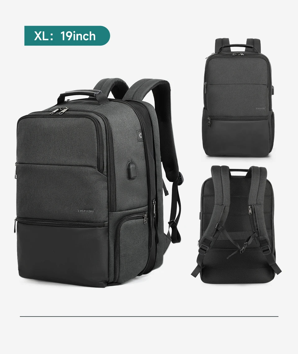 Sac à Dos Tigernu Haute Sécurité – PC 15.6 à 19 Pouces