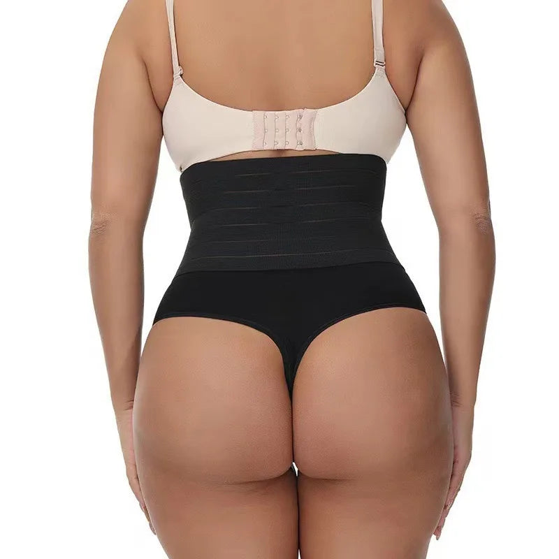 Lot de 2 Culottes Gainantes Taille Haute pour Femme