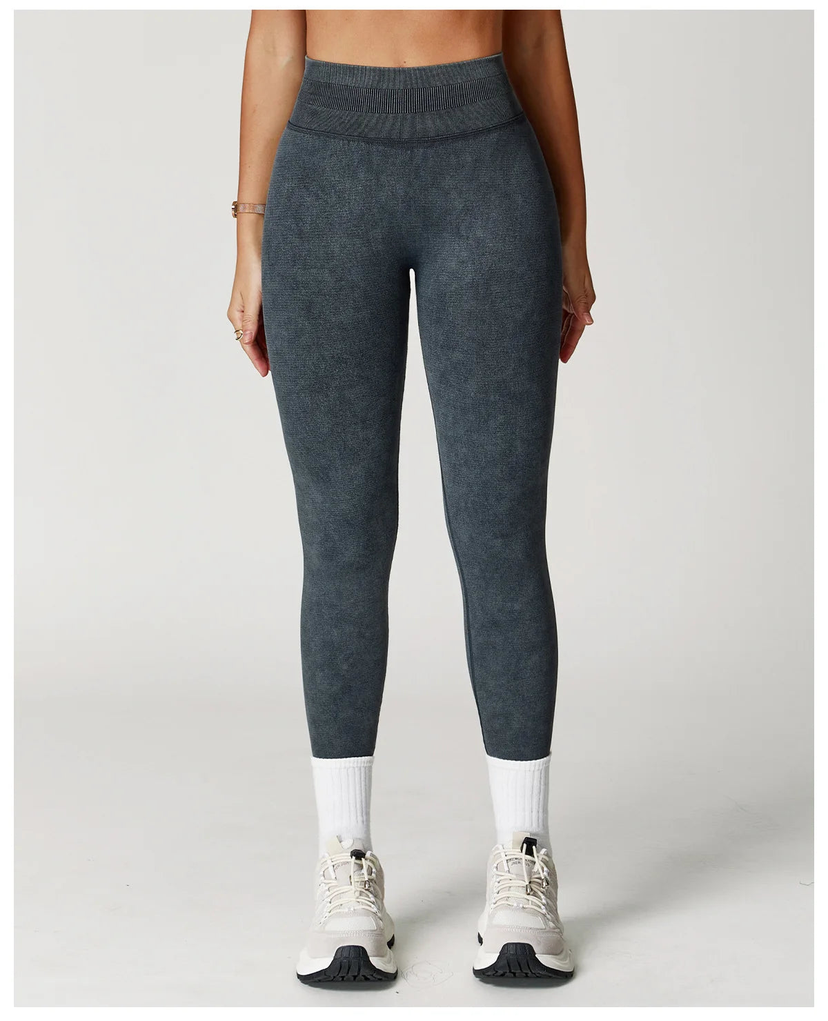 Legging Yoga Sans Couture Côtelé