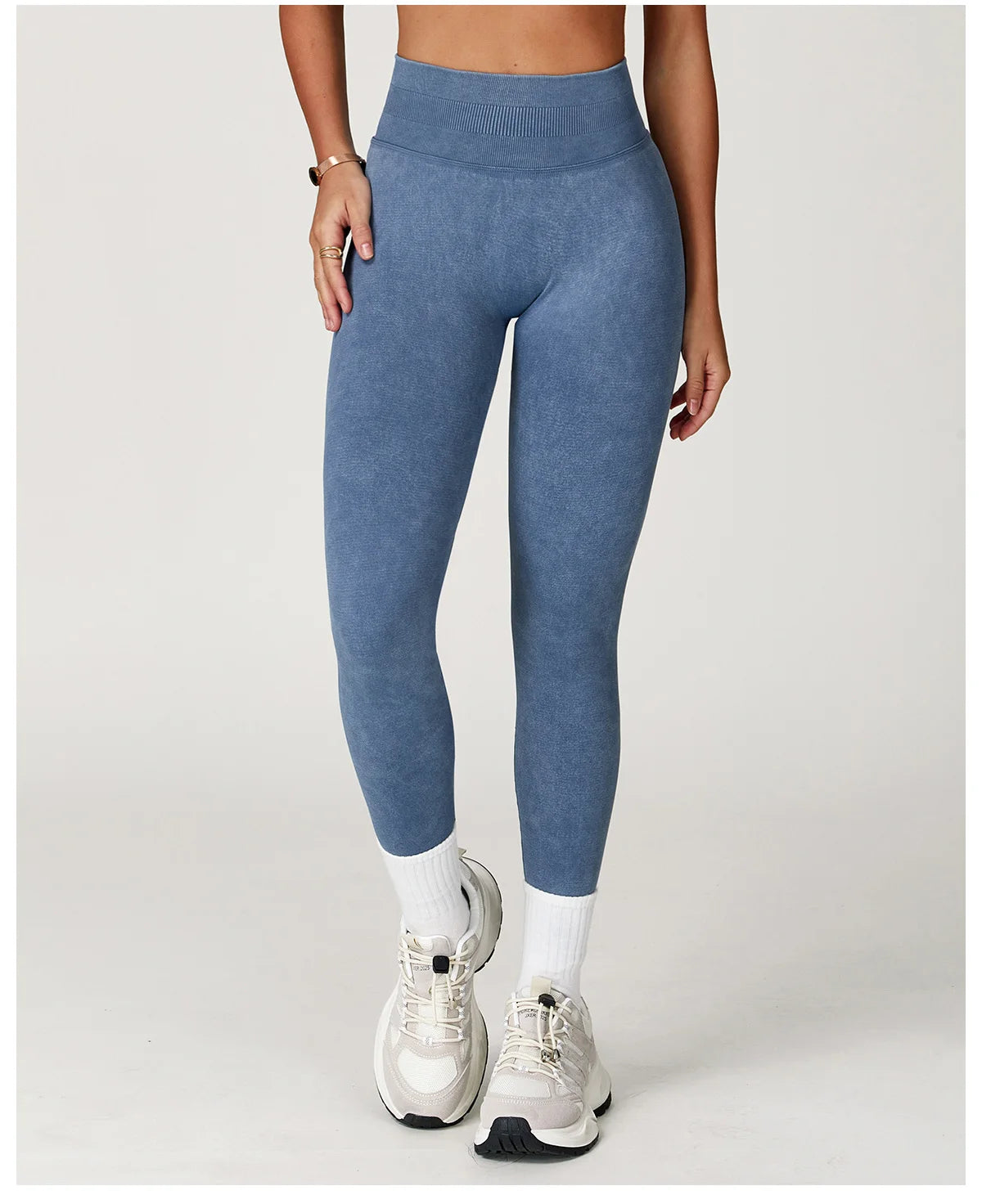 Legging Yoga Sans Couture Côtelé