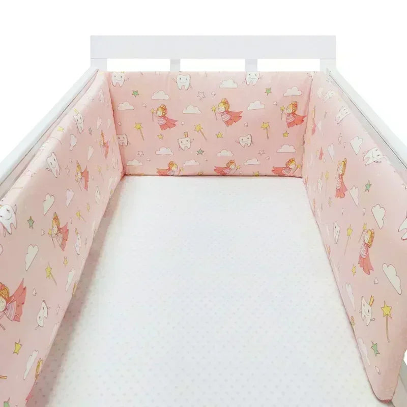 Tour de Lit Bébé Nordique 200x30 cm – Protection & Confort