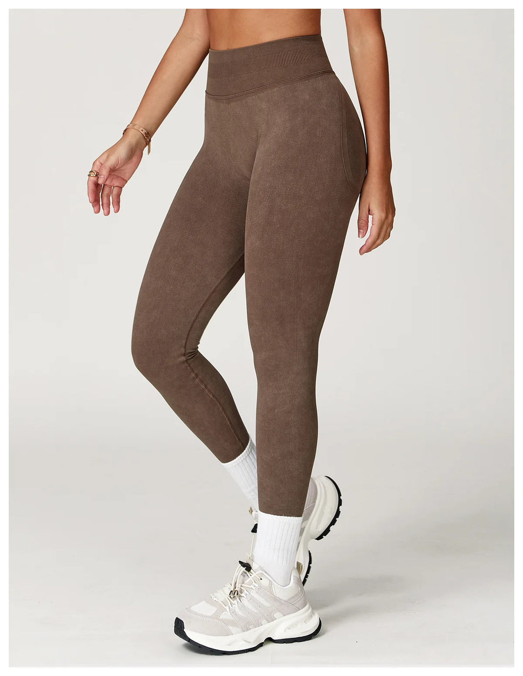 Legging Yoga Sans Couture Côtelé