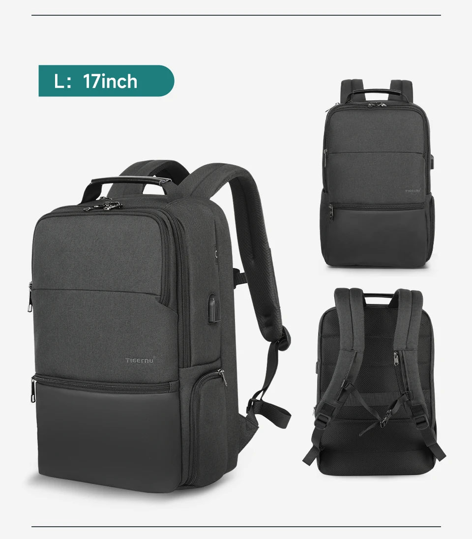 Sac à Dos Tigernu Haute Sécurité – PC 15.6 à 19 Pouces