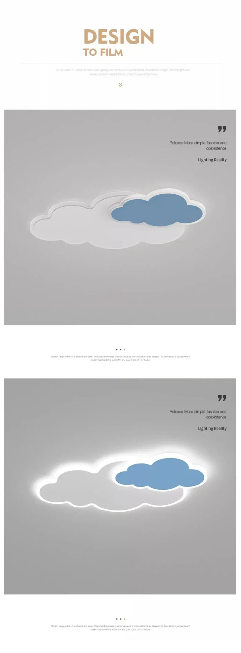 Plafonnier LED Design Nuage