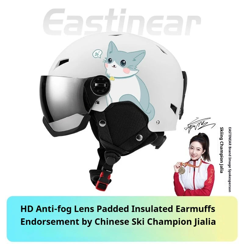 Casque de Ski Horntour avec Lunettes Intégrées