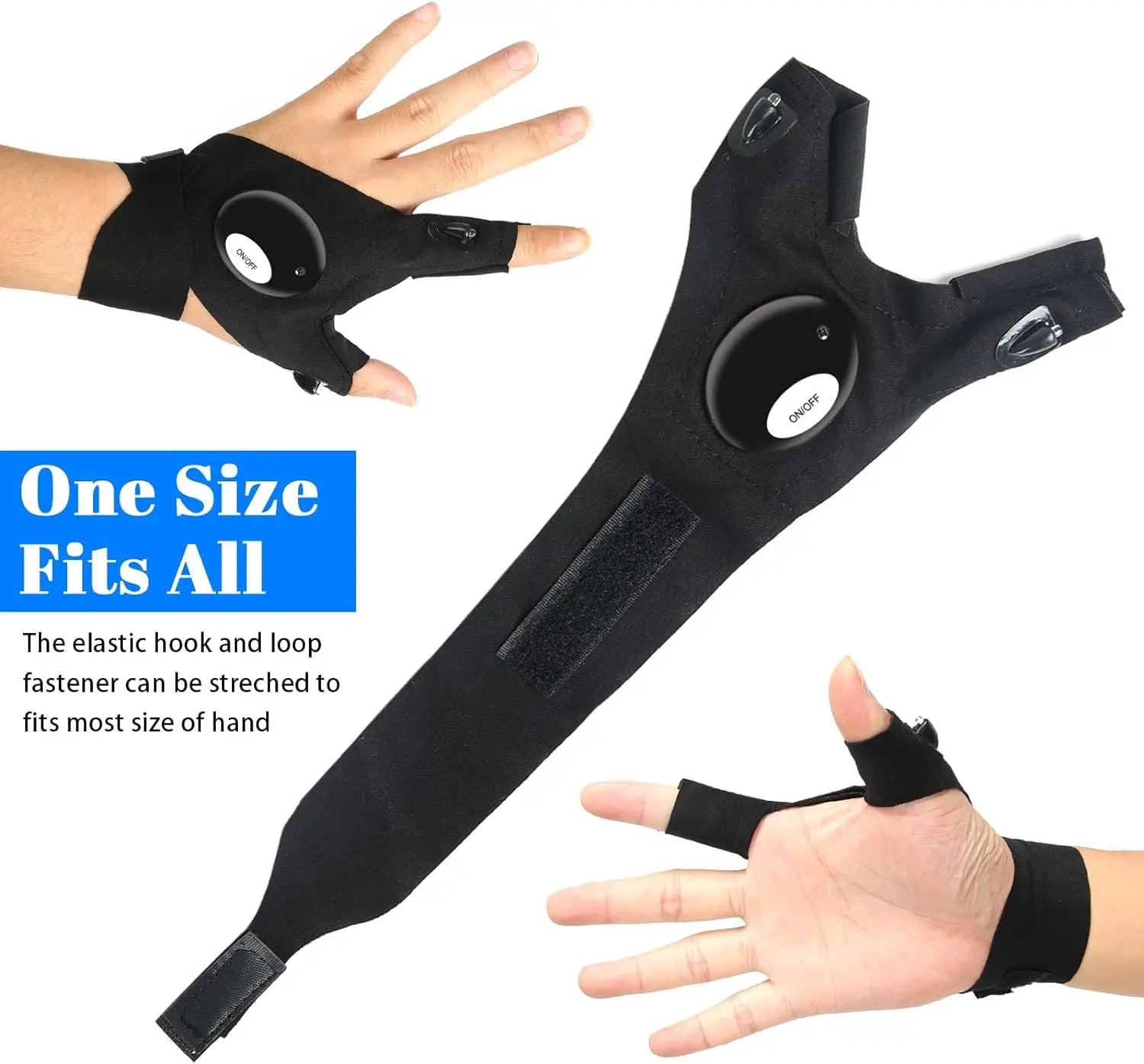 Gants de Nuit avec Lampe LED