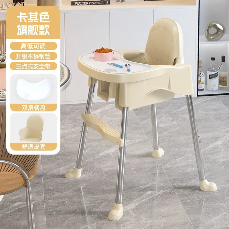 Chaise Haute Bébé en Métal