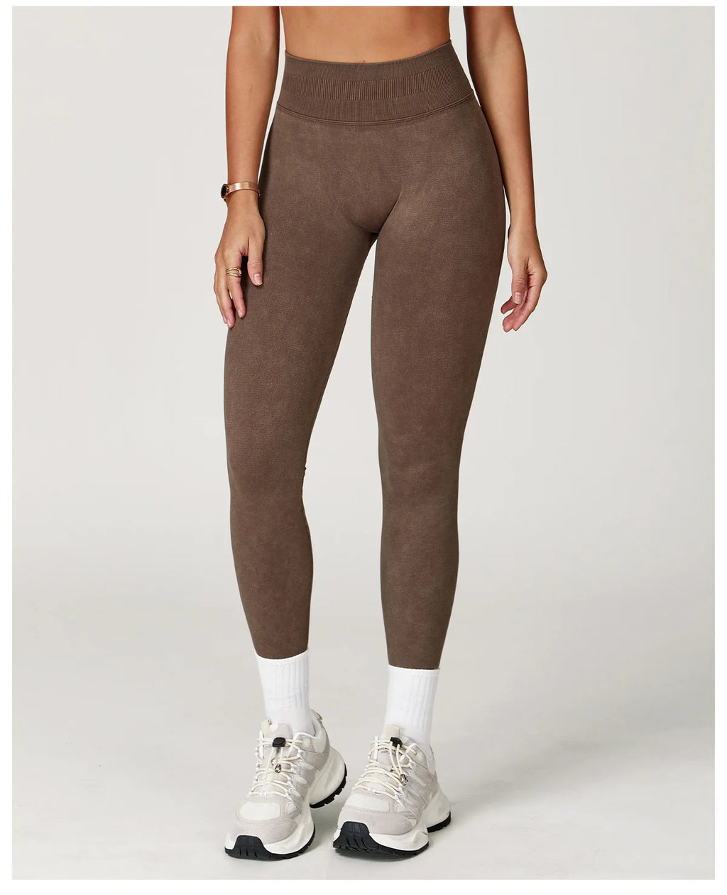 Legging Yoga Sans Couture Côtelé
