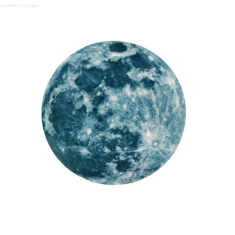 Autocollant Mural Lune Lumineuse 3D