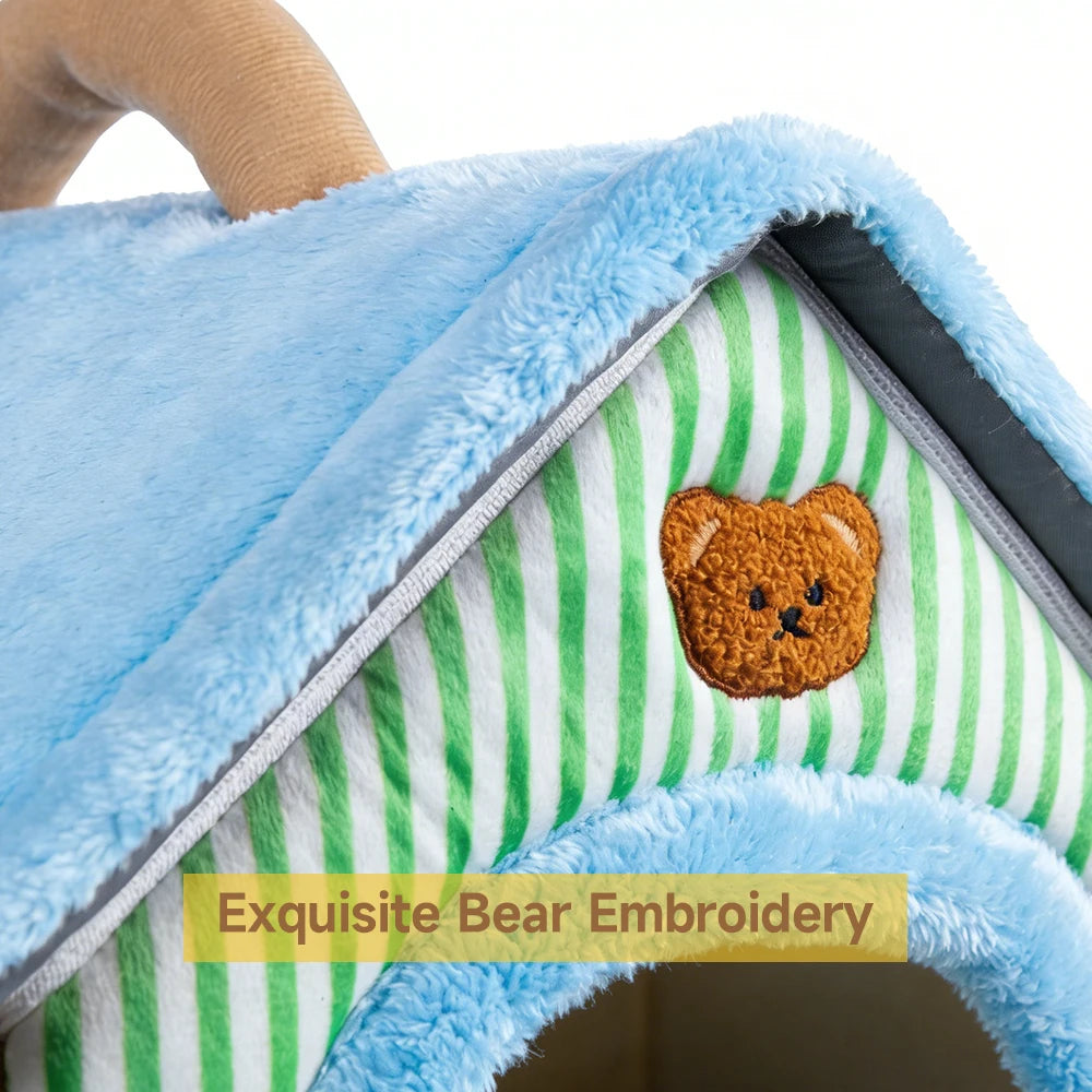 Maison Pliable 2-en-1 pour Animaux